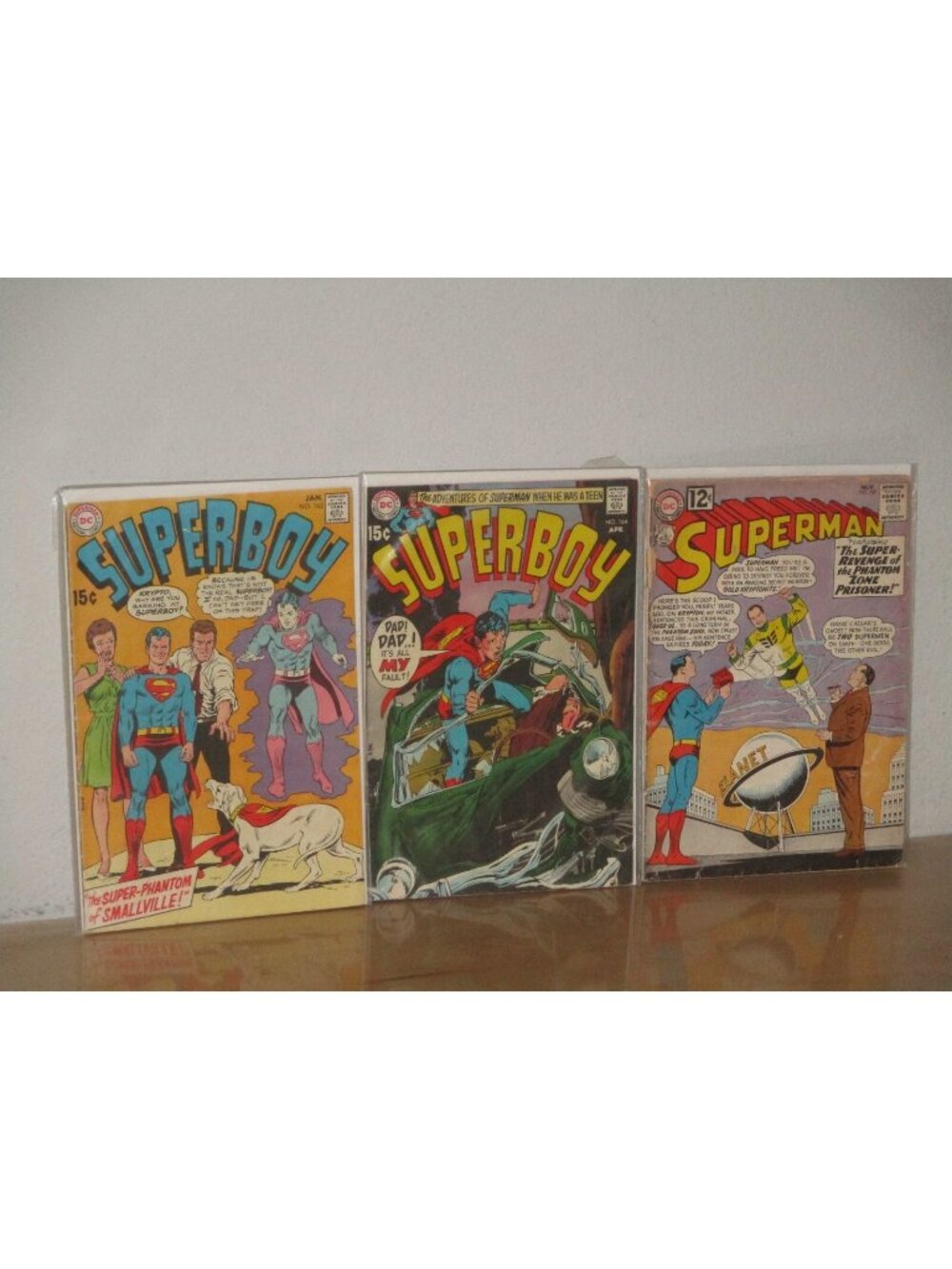 DC Lot of 3 Comics 2 Superboy # 162 # 164 1 Superman # 157 Fair Superboy Good